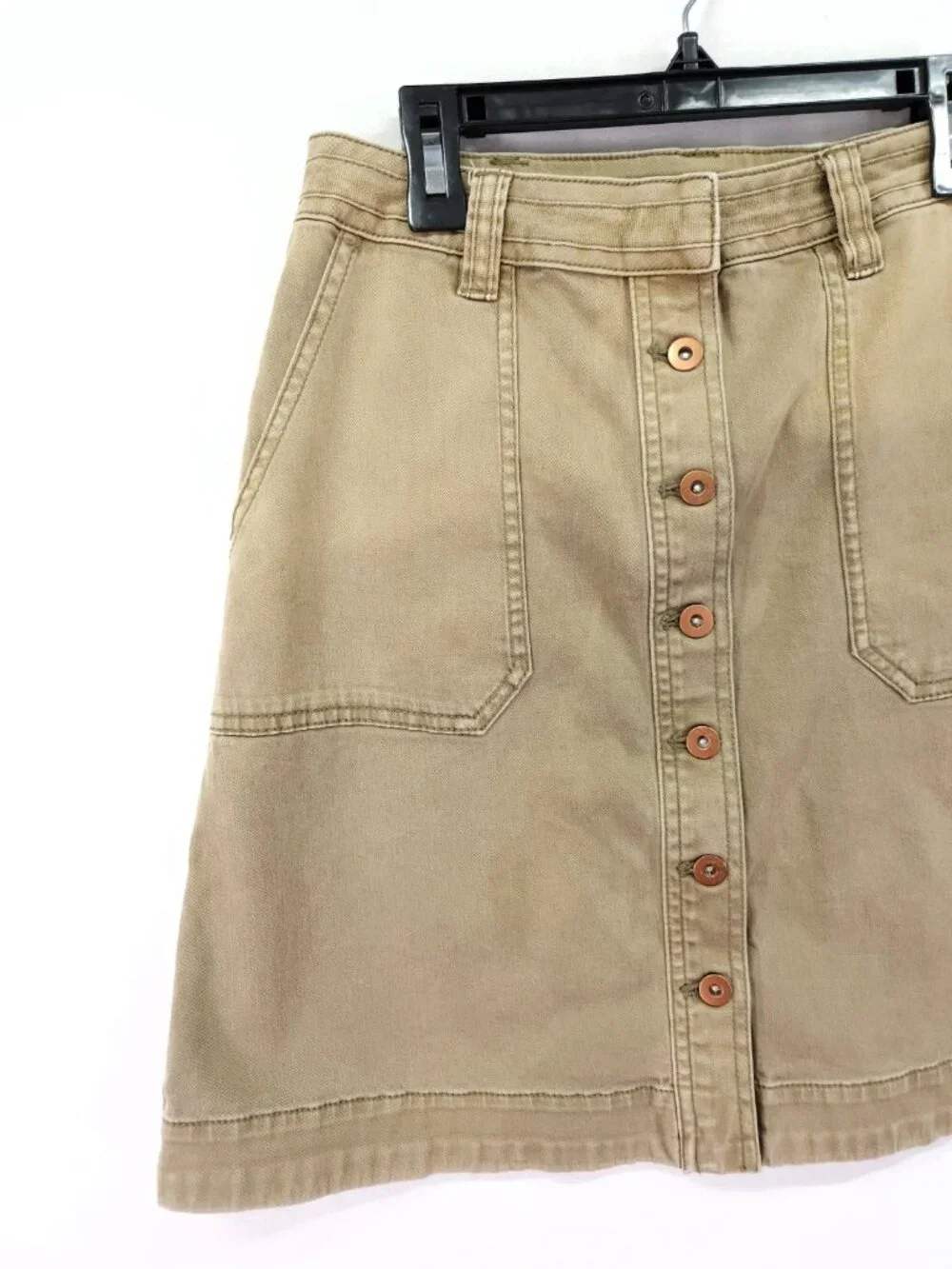 Anthropologie Pilcro and The Letterpress Sun-Faded Utility Skirt Size 0 26x18 - Picture 10 of 11